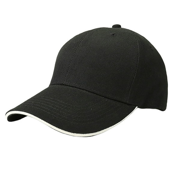 Wuphunn Baseball Cap Visor Cap Sun Hats for Men Hat for Running Hiking Hat Plain Cap Fishing Hat Golf Hat Gardening Hat Trucker Hat Snapack Caps Low Profile Hat Black a