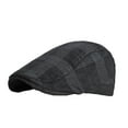 thumbnail image 1 of Wuphunn Beret Hats for Men Cap for Men Beret Painter Hat Newsboy Cap for Men's Dress Hats Hat Scally Cap for Men Artist Hat French Beret Hats for Men Casual Hats for Men Black One Size, 1 of 4