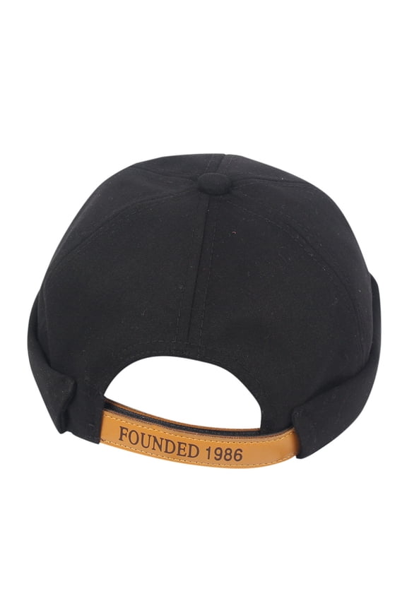 Brimless Hats for Men Carpenter Hat Docker Cap No Brim Hats for Men No Brim Hat Docker Hat Black One Size