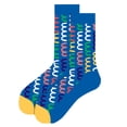 thumbnail image 1 of Wuphunn Christmas Socks, Crew Socks, Cute‑styled Holiday Pattern, Mid‑Calf Length, Cozy Fit with Novelty Graphic Built for Daily Wear, Gift Ready C Blue One Size, 1 of 2