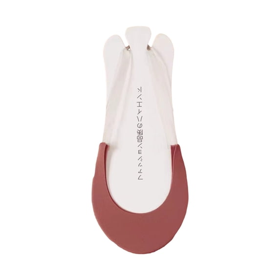 Wuphunn Cotton Non Slip Heel Invisible Liner Footies Ultra Low Cut Hidden No Show Socks for Women Thin Undetectable Socks to Match Flats Loafers Heels Summer Red A