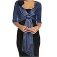 thumbnail image 1 of Wuphunn Dress Shawl Shawls and Wraps for Evening Dresses Shawls for Evening Dresses Shoulder Wraps for Dresses Evening Shawl Cover Up for Dress Wedding Accessories Shawl Navy One Size, 1 of 4