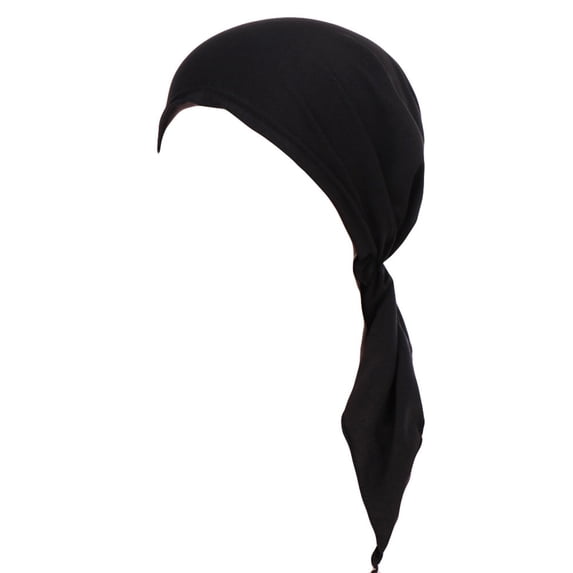 Wuphunn Head Wraps Head Wrap Hair Scarf for Women Hijab Turban Hats for Women Chemo Hats for Women Head Scarf for Women Head Scarf Chemo Headwear for Women Summer Black One Size