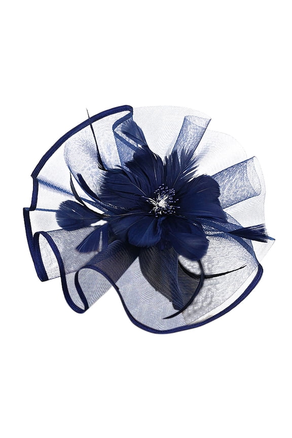 Kentucky Derby Hats for Women Fascinators Hats for Women Tea Party Tea Hat Tea Party Hat Fancy Hats for Women Fascinator Pillbox Hats Head Dress for Women Wedding Hats Navy One Size