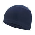 thumbnail image 1 of Wuphunn Men Women Breathable Skull Cap, Stretch Quick Dry Helmet Liner Sports Hat Navy One Size, 1 of 1