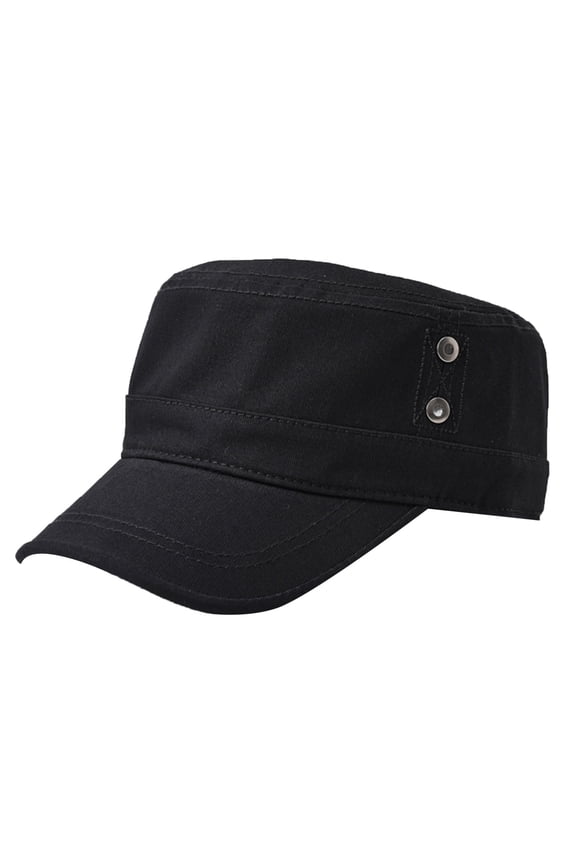 Mens Caps Military Hat Cadet Hat Patrol Cap Conductor Hat Military Cap Cadet Hats for Women Hats for Men Military Hats for Men's Flat Caps Hat Black One Size