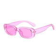 thumbnail image 1 of Wuphunn Retro Small Square Sunglasses for Women Men, Trendy Thick Frame Y2K Rectangle Sun Glasses Hot Pink One Size, 1 of 1