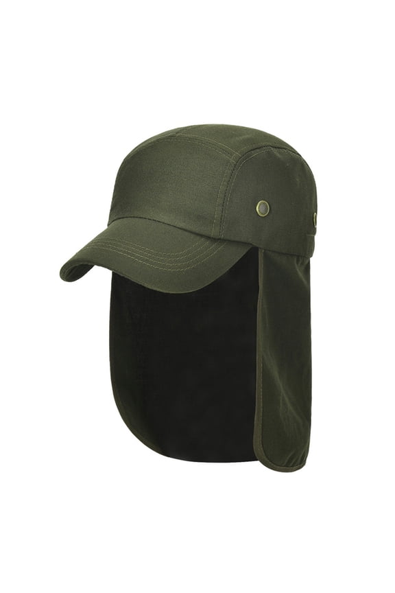 Sun Hat Fishing Hat with Neck Flap Fishing Hat for Men Fishing Hats Fishing Hat Sun Hats for Men Painters Hats for Men Capuchas Para El Sol Para Hombre Green One Size