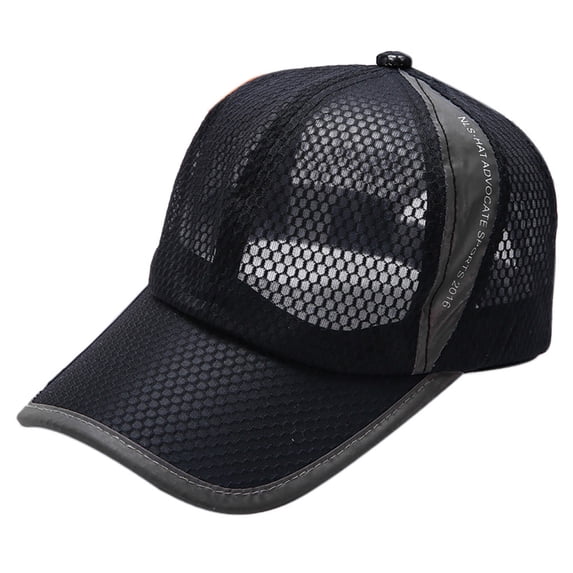 Wuphunn Trucker Hat Gorras Baseball Cap Pickleball Hats for Men Beach Cap Adjustable Hat Sports Cap Running Hat Breathable Hat Lightweight Hats for Men Mens Beach Hat Black One Size