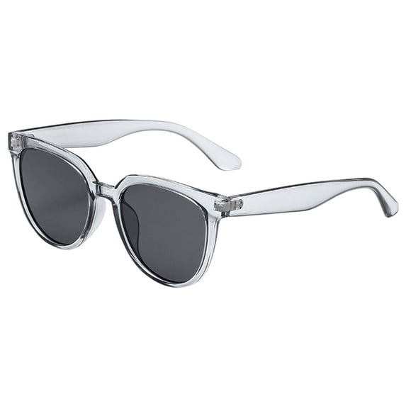 Wuphunn Vintage Soft Round Cat Eye Sunglasses for Women, Daily Beach Travel Fashion Eyewear Gray One Size