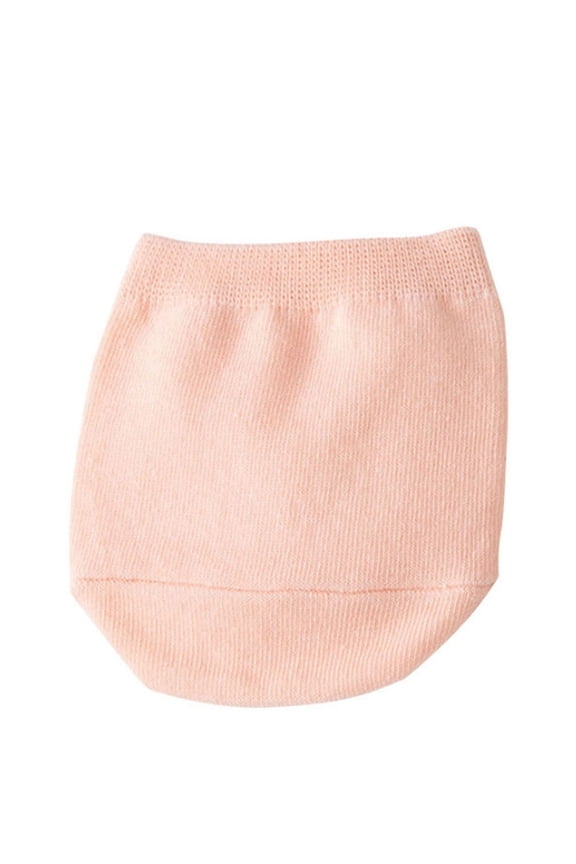 Women No Show Seamless Non Slip Toe Topper Half Socks Breathable Hidden Forefoot Liner Footies For Mule Clog Slide Sandal Daily Casual Wear Q1 Pink One Size