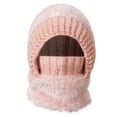 thumbnail image 1 of Wuphunn Womens Winter Ribbed Beanie Pompom Soft Warm Hat Crossed Cap Warm Fleece Lined Skull Beanie Warm Fleece Lined Pom Beanie Skull Beanie Hiking Beanie fall hats for women B Pink One Size, 1 of 6