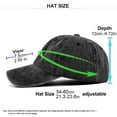 thumbnail image 1 of Wuphunn embroidered trucker hat Classic Unisex Cotton Adjustable Low Crown Baseball Cap Gray One Size, 1 of 3