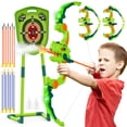 thumbnail image 1 of Wupuaait Kids Bow and Arrow Set - 2 Pack Spray&LED Archery Set with 14 Suction Cup Arrows-Perfect Kids for Boys and Girls Ages 4-12 Year Old boy Birthday Gift, 1 of 6
