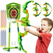 Wupuaait Kids Bow and Arrow Set - 2 Pack Spray&LED Archery Set with 14 Suction Cup Arrows-Perfect Kids for Boys and Girls Ages 4-12 Year Old boy Birthday Gift
