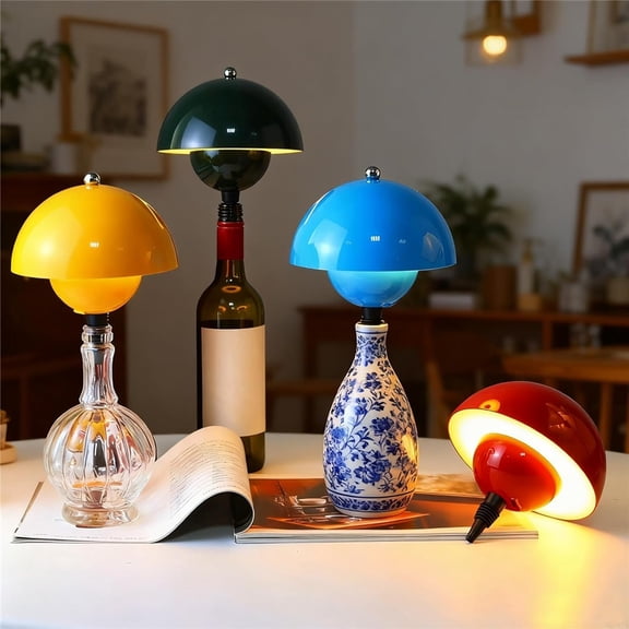 Wuqi Bottle lamp, LED Table lamp, with Touch Function, Bottle Cork, USB Charging, Suitable for Bedroom, Restaurant, bar, Camping, Bedside Table, Atmosphere Decoration