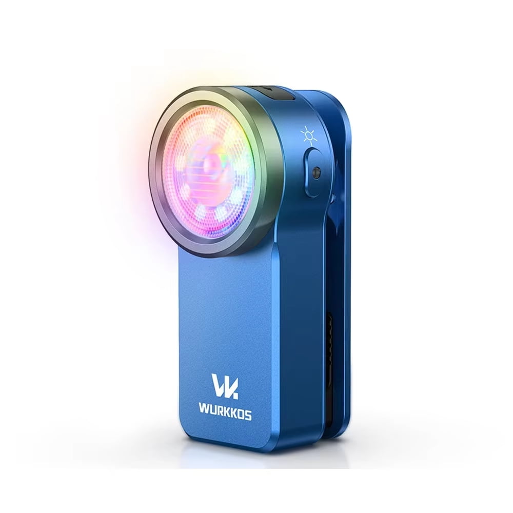 Wurkkos HD03 680LM Mini Clip Light | USB-C Rechargeable Pocket Flashlight | Spotlight/Floodlight Combo | Portable EDC RGB Torch with Magnet