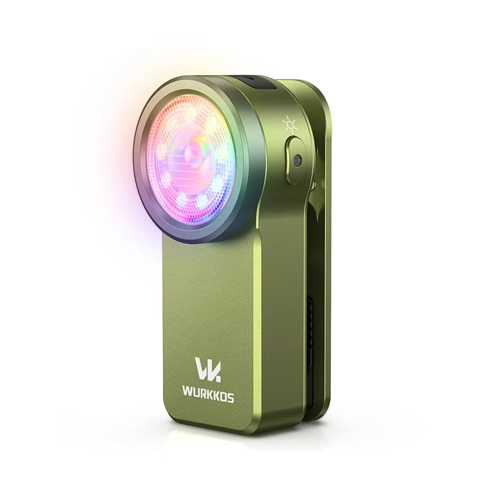 Wurkkos HD03 680LM Mini Clip Light | USB-C Rechargeable Pocket Flashlight | Spotlight/Floodlight Combo | Portable EDC RGB Torch with Magnet