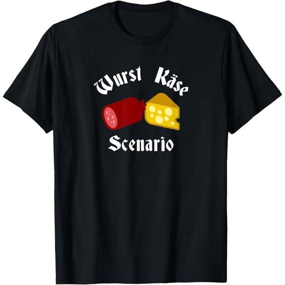 Wurst Kaese Scenario Pun Grumpy German Casual Look For Everyday Moments T-Shirt, Size S-5XL