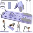 thumbnail image 1 of Wussanun Foldable Pilates Board with Adjustable Resistance, Portable Reformer Machine for Core Training Yoga Full-Body Workout, Multi-Function Home Gym Equipment, 1 of 7