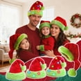 thumbnail image 1 of Wutalume Christmas Santa Hat for Adults and Kids, Long Plush Festive Party Hat with Luminous Effect, Holiday Decoration Accessories,Fluorescent Green, 1 of 8