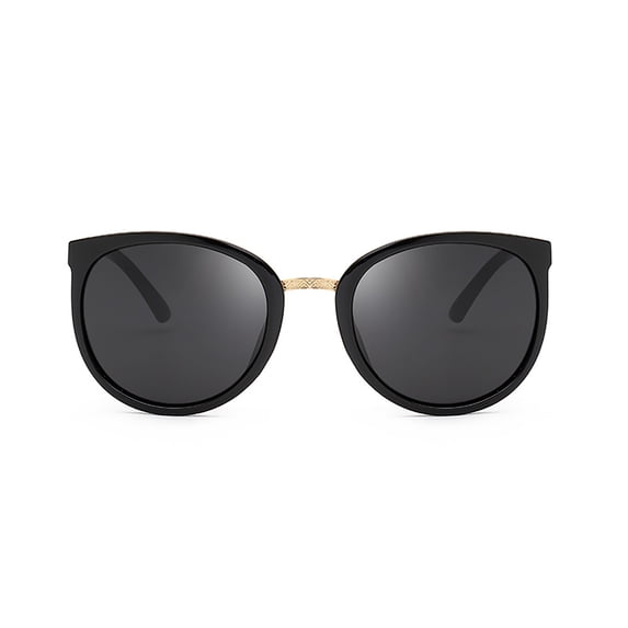 Wutalume Large Frame Round Sunglasses with Metal Legs, Oversized Retro Sun Glasses for Men and Women, UV400 Protection, Fashion Statement for Street Style and Vacation Wear,B