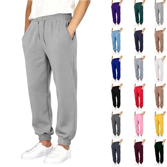 Wutalume Men's Christmas Printed Relaxed Cargo Pants, Elastic Waist with Drawstring, Multi-Pocket Casual Trousers for Christmas, Daily, and Work Wear,Purple S