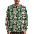 thumbnail image 1 of Wutalume Men's Fashion Christmas Sweater with Holiday Themes, Cozy and Fun for Seasonal Events and Casual Wear,Green L, 1 of 5