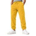 thumbnail image 1 of Wutalume Men's Fleece Baggy Sweatpants — Warm Joggers for Men with Drawstring, Loose Lounge Trousers, Ideal for Winter Days, 1 of 9
