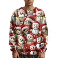 thumbnail image 1 of Wutalume Men's Funny Christmas Sweater, Holiday Pullover 2025 with Novelty Crewneck Design, Festive Gift for Parties,Red M, 1 of 5