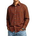 thumbnail image 1 of Wutalume Men's Long Sleeve Plaid Shirt - Button Down Traditional Plaid Shirts for Men with Comfort Fit, Easy Match with Jeans, Ideal for Everyday Casual Look Shirt Tops, 1 of 7