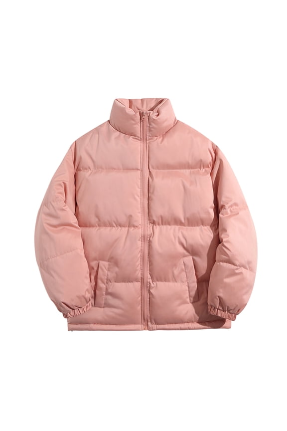 Men's Loose-Fit Casual Down Jacket with Long Sleeves, Lightweight and Warm Insulation, Durable Outer Shell,for Winter Sports, Daily Commute and Outdoor Adventures,Pink 4XL