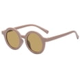 thumbnail image 1 of Wutalume Retro Style Kids Sunglasses with Thick Round Frame, Resin and PC Materials UV Protection Sun Glasses, Durable and Fashionable Eyewear for Kids Outdoor and Travel,Wine, 1 of 5