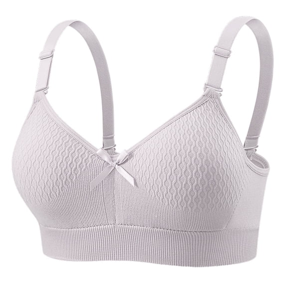 Wutalume Sports Bras for Women Breathable Lightweight - Push-Up Sports Bra with Adjustable Support, Perfect for Yoga, Gym, Running,Light Gray 36
