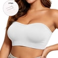 thumbnail image 1 of Wutalume Strapless Bras for Women with Removable Straps - Convertible Multi-Way Bandeau Bra, Strapless Bra for Wedding or Party,White 38, 1 of 7