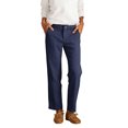 thumbnail image 1 of Wutalume Women's Casual Linen Pants, 7/8 Length Straight Wide Leg Comfy Trousers for Summer Spring,High Waisted, Ideal for Office and Daily,Navy L, 1 of 5