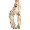 thumbnail image 1 of Wutalume Women's Easter Print Casual Pants, Loose Fit Comfy Trousers for Holiday Spring Daily Wear, Breathable Fabric, Drawstring Waist, Fun Seasonal Design,Beige M, 1 of 6