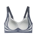 thumbnail image 1 of Wutalume Women's Plus Size Seamless Wireless Sports Bra, Fixed Cup Push Up, Lifting Support, No Steel Ring, Yoga Top, Sports Bras for Women,Blue 40, 1 of 4