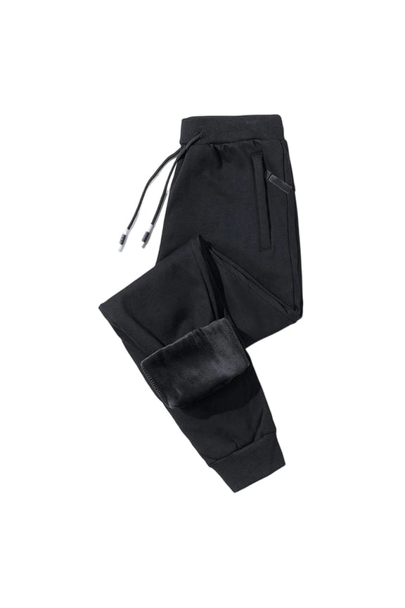 Women's Relaxed Fit Work Trousers with Fleece Lining for Casual and Safety Wear, Featuring Elastic Waist and Sturdy Construction for Daily Use,Black M