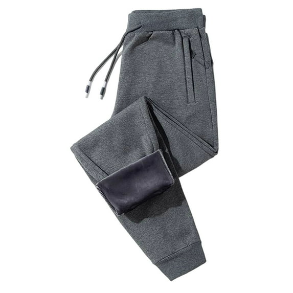 Wutalume Women's Relaxed Fit Work Trousers with Fleece Lining for Casual and Safety Wear, Featuring Elastic Waist and Sturdy Construction for Daily Use,Light Gray XL