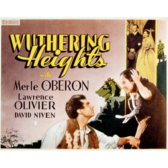 Wuthering Heights Laurence Olivier Merle Oberon 1939. Movie Poster Masterprint (14 x 11)
