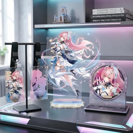 Wuthering Waves Aemeath Acrylic Stand, Unique Game Merch Collectibles, Game Merch, Desk Decor, Gaming Gift (1 standee_6inch/8inch/10inch)