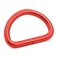 thumbnail image 1 of Wuuycoky Metal D-Rings Buckle, 0.8 inch Non-Welded for Webbing Sewing DIY - Red - Pack of 6, 1 of 4