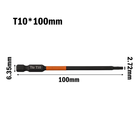 Wuweikeji 1 Pcs 100mm Trox Screwdriver Socket Bits Set 1/4 inch Hex He5555555555555555555555555555555555555555555555555555555555-Screwdriver Bits