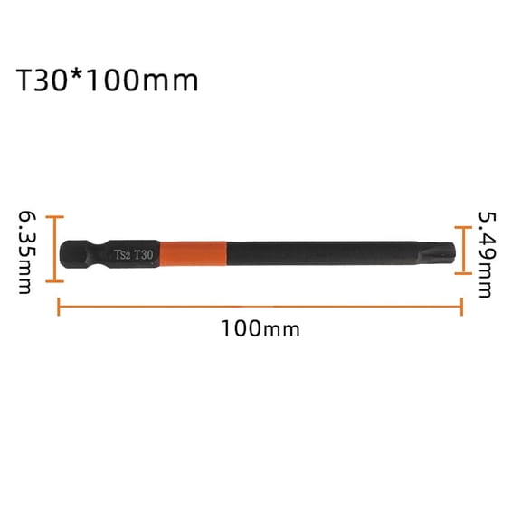Wuweikeji 1 Pcs 100mm Trox Screwdriver Socket Bits Set 1/4 inch Hex He5555555555555555555555555555555555555555555555555555555555-Screwdriver Bits