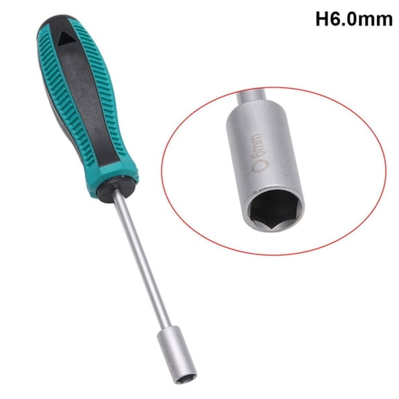 Wuweikeji 1 Pcs Hex Key Driver Wrench Socket Screwdrivers Metal Anti-slip Handle Screwdriver Hand Tools 3/3.5/4/4.5/5/5.5/6mm-screwdriver