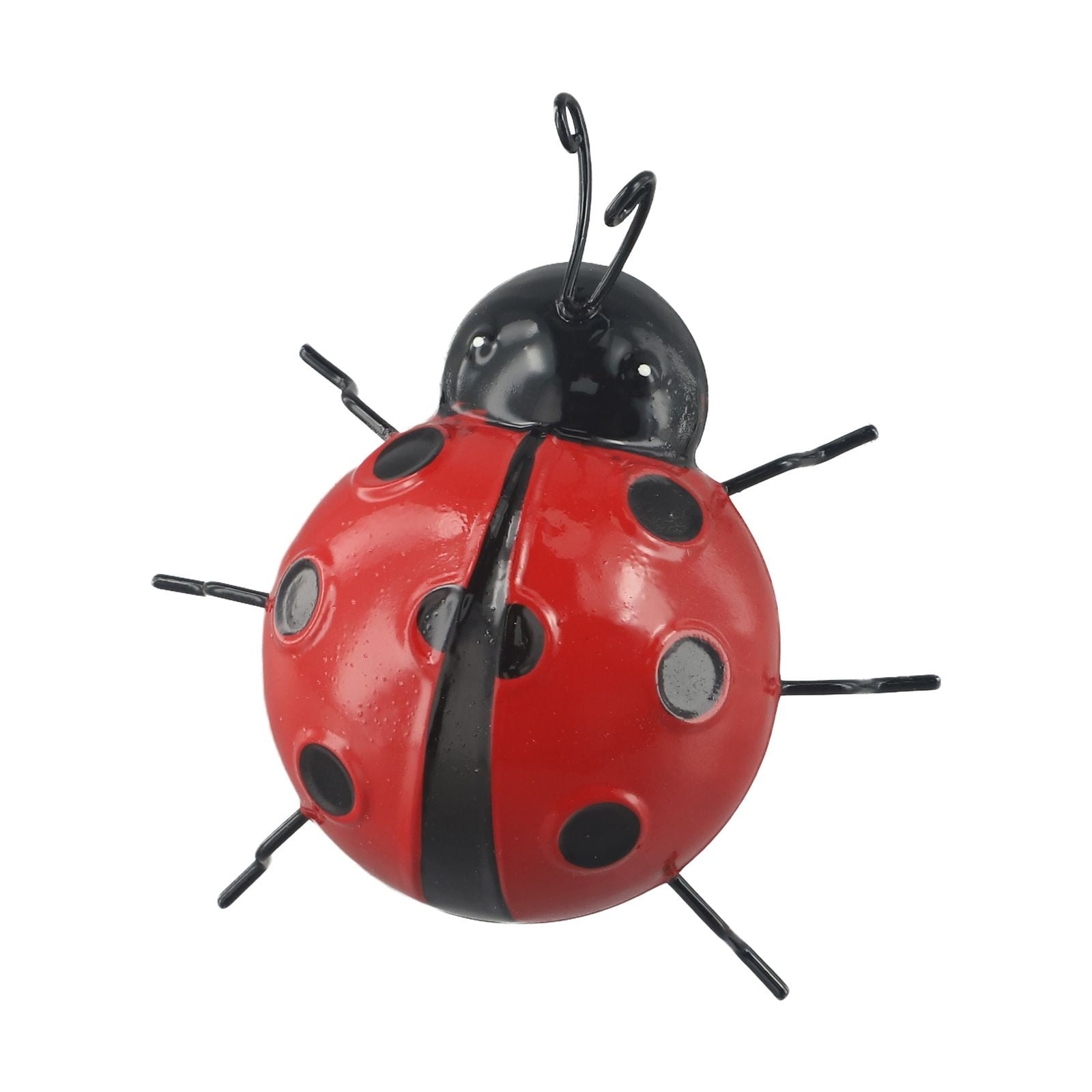 Ladies Bug Ornament Set Of 2 Beautiful Metal Ladybug Statue Perfect ...