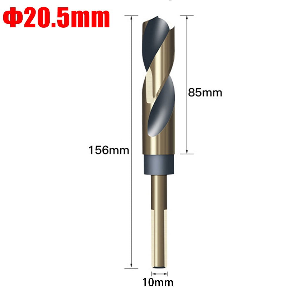 Wuweikeji 12-30mm Round Shank Reduced T-wist Drill Bits Cobalt HSS Hole Cutter Drilling Tool for Wood Iron Stainless Steel Aluminum Metal