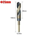 thumbnail image 1 of Wuweikeji 12-30mm Round Shank Reduced T-wist Drill Bits Cobalt HSS Hole Cutter Drilling Tool for Wood Iron Stainless Steel Aluminum Metal, 1 of 7