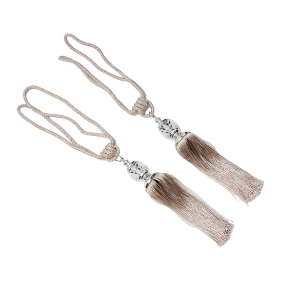 Wuweikeji 2×Luxury Curtain Holdbacks Rope Tie Backs Tassel Tiebacks Beaded Ball Decor Pair, Home Decor